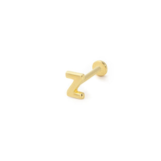 Z Harf 14 Ayar Altın Piercing