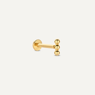 Üçlü Şık Top 14 Ayar Altın Piercing