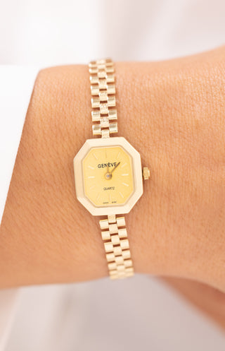 Retro Gold 14 Ayar Kadın Altın Saat