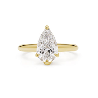 2.00 Ct Pear Lab Grown Pırlanta Yüzük