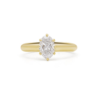 1.00 Ct Oval Lab Grown Pırlanta Yüzük