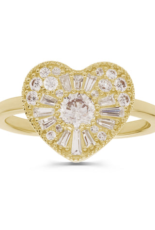 Genola Kalpli Taşlı 14 Ayar Altın Yüzük