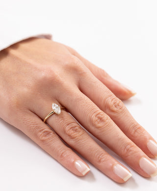 1.00 Ct Marquise Lab Grown Pırlanta Yüzük