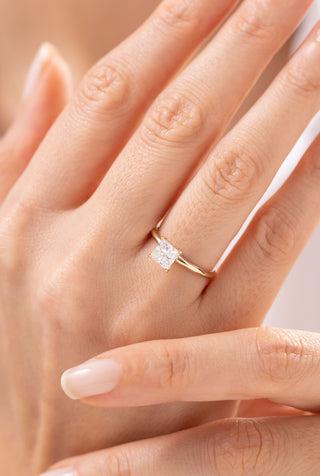 1.00 Ct Princess Lab Grown Pırlanta Yüzük