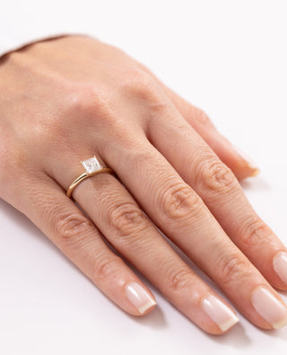 1.00 Ct Princess Lab Grown Pırlanta Yüzük