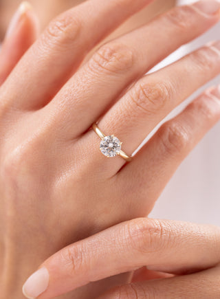 1.00 Ct Round Lab Grown Pırlanta Yüzük