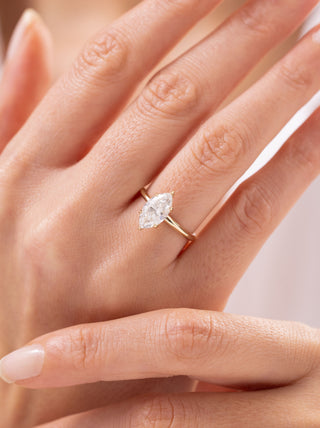 1.82 Ct Marquise Lab Grown Pırlanta Yüzük