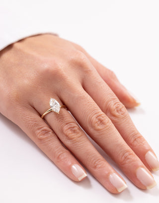 1.82 Ct Marquise Lab Grown Pırlanta Yüzük