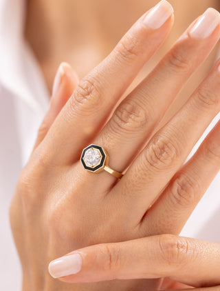 Mineli Taşlı Yüzük