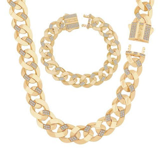 Ema 13Mm Taşlı Gurmet 14 Ayar Altın Set