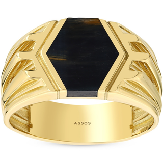 Tasarım 14 Ayar Altın Erkek Yüzük