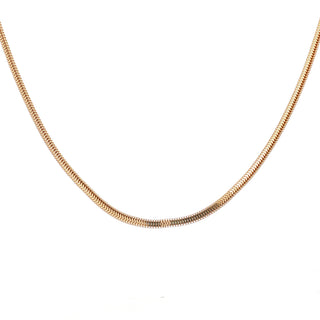 Sık Dokulu Balıksırtı 45 cm 14 Ayar Altın Zincir Kolye