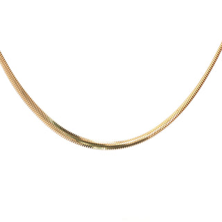 Geniş Form Balıksırtı 50 cm 14 Ayar Altın Zincir Kolye
