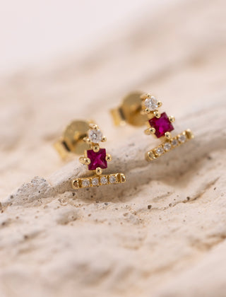 Mist Brick Pırlanta Küpe