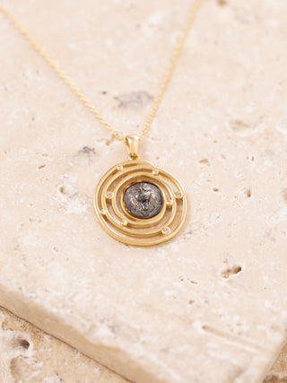 Leonis Circle 14 Ayar Altın Kolye