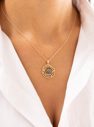 Leonis Circle 14 Ayar Altın Kolye