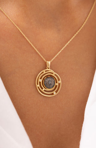 Leonis Circle 14 Ayar Altın Kolye