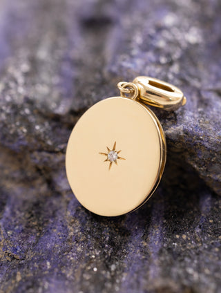 Mist Matt Locked Pırlanta Charm Kolye Ucu