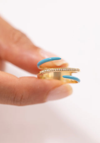 Mist Double Claw Pırlanta Yüzük