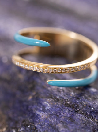 Mist Double Claw Pırlanta Yüzük