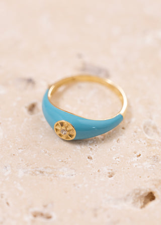 Mist Blue Sky Pırlanta Yüzük