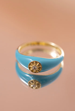 Mist Blue Sky Pırlanta Yüzük