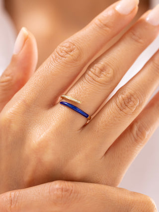 Mist Deep Blue Pırlanta Yüzük