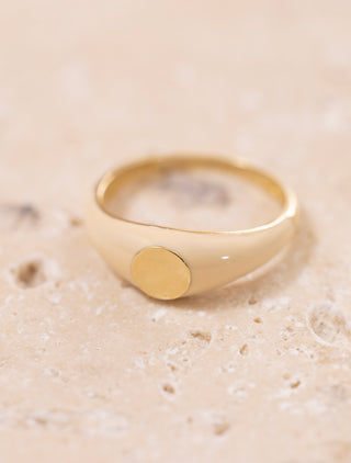 Mist Creamy Elegance 14 Ayar Altın Yüzük