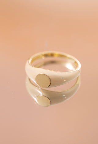 Mist Creamy Elegance 14 Ayar Altın Yüzük