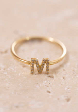 Mist M Harf Pırlanta Yüzük