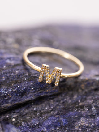 Mist M Harf Pırlanta Yüzük