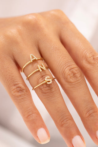 Mist S Harf Pırlanta Yüzük