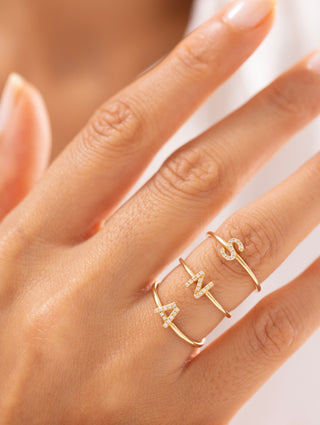 Mist A İnitial Pırlanta Yüzük