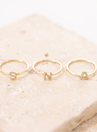 Mist A İnitial Pırlanta Yüzük