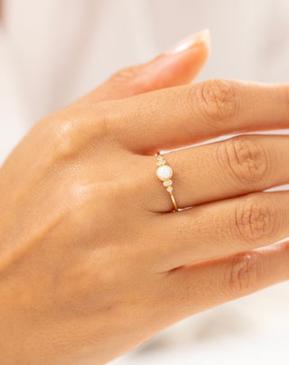 Mist Evadne Opal Pırlanta Yüzük