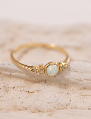 Mist Evadne Opal Pırlanta Yüzük