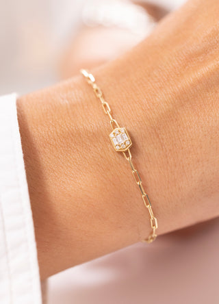 Mist Baget Taşlı Pırlanta Bileklik