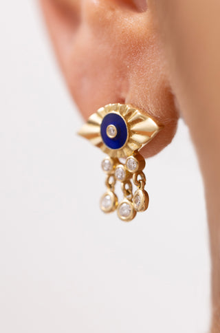 Mist Tara Eye Pırlanta Charm Küpe Ucu