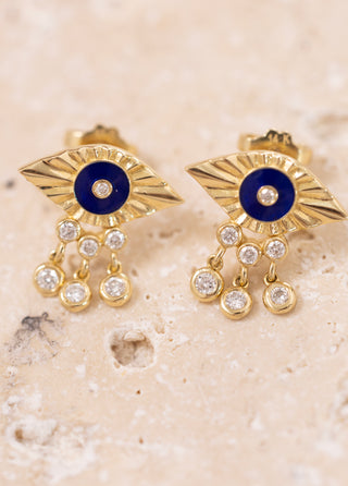 Mist Tara Eye Pırlanta Charm Küpe Ucu