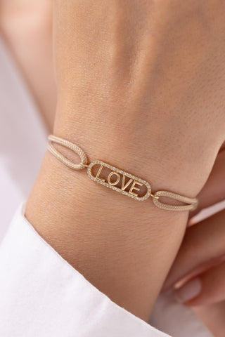 Mist Love 14 Ayar Altın Bileklik