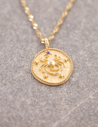 Vintage Yengeç 14 Ayar Altın Kolye