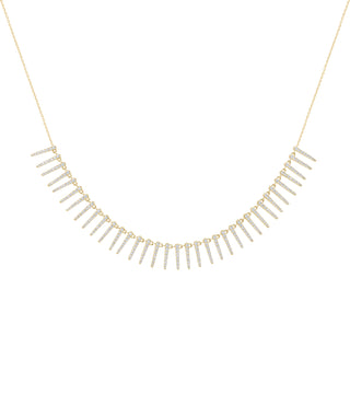 Zarif Sarkıt Taşlı 14 Ayar Altın Kolye