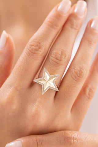 Yıldız Taşlı Yüzük