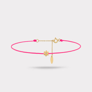 Mist Blossom Neon Pink Strink Pırlanta Bileklik