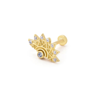 Parlak Evren 14 Ayar Altın Piercing
