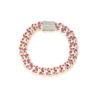 Altın Kırmızı Taşlı Bileklik