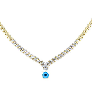 Altın Taşlı Göz Bebeğim Kolye