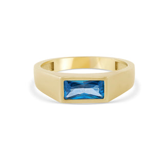 Aqua Şövalye 14 Ayar Altın Yüzük