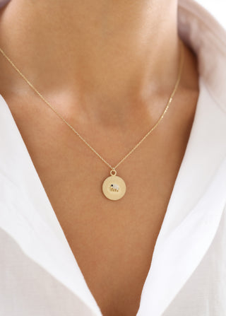 Astro Madalyon Fil 14 Ayar Altın Kolye