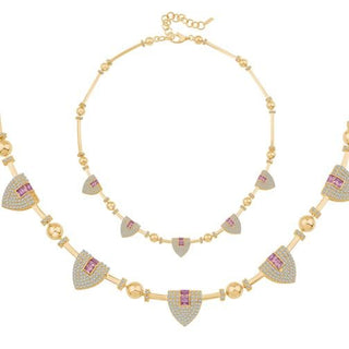 Baget Taşlı Silindir Kolye